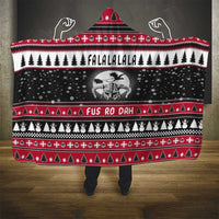 Fa La La La Snowman Tree Xmas Christmas Hooded Blanket Xmas Holiday Patterns - Wonder Print Shop