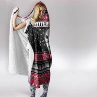 Fa La La La Snowman Tree Xmas Christmas Hooded Blanket Xmas Holiday Patterns - Wonder Print Shop