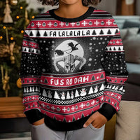 Fa La La La Snowman Tree Xmas Christmas Kid Ugly Christmas Sweater Xmas Holiday Patterns - Wonder Print Shop