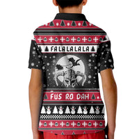 Fa La La La Snowman Tree Xmas Christmas Kid Polo Shirt Xmas Holiday Patterns - Wonder Print Shop