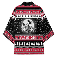 Fa La La La Snowman Tree Xmas Christmas Kimono Xmas Holiday Patterns - Wonder Print Shop