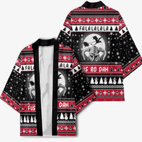 Fa La La La Snowman Tree Xmas Christmas Kimono Xmas Holiday Patterns - Wonder Print Shop