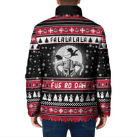 Fa La La La Snowman Tree Xmas Christmas Padded Jacket Xmas Holiday Patterns - Wonder Print Shop