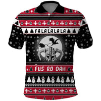 Fa La La La Snowman Tree Xmas Christmas Polo Shirt Xmas Holiday Patterns - Wonder Print Shop