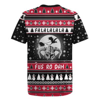 Fa La La La Snowman Tree Xmas Christmas Rugby Jersey Xmas Holiday Patterns - Wonder Print Shop