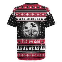 Fa La La La Snowman Tree Xmas Christmas Rugby Jersey Xmas Holiday Patterns - Wonder Print Shop