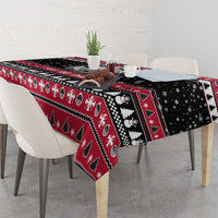 Fa La La La Snowman Tree Xmas Christmas Tablecloth Xmas Holiday Patterns - Wonder Print Shop