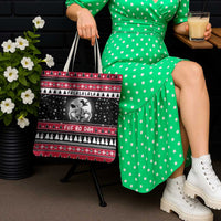 Fa La La La Snowman Tree Xmas Christmas Tote Bag Xmas Holiday Patterns - Wonder Print Shop