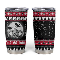Fa La La La Snowman Tree Xmas Christmas Tumbler Cup Xmas Holiday Patterns - Wonder Print Shop