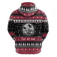 Fa La La La Snowman Tree Xmas Christmas Zip Hoodie Xmas Holiday Patterns - Wonder Print Shop