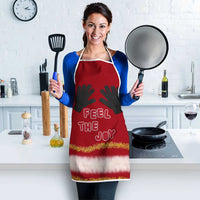 Feel The Joy Christmas Apron Xmas Holiday Patterns - Wonder Print Shop