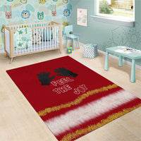 Feel The Joy Christmas Area Rug Xmas Holiday Patterns - Wonder Print Shop