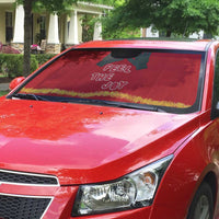 Feel The Joy Christmas Auto Sun Shade Xmas Holiday Patterns - Wonder Print Shop