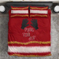 Feel The Joy Christmas Bedding Set Xmas Holiday Patterns - Wonder Print Shop