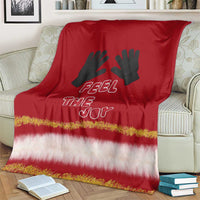 Feel The Joy Christmas Blanket Xmas Holiday Patterns - Wonder Print Shop