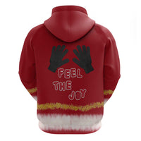 Feel The Joy Christmas Hoodie Xmas Holiday Patterns - Wonder Print Shop