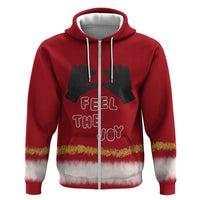 Feel The Joy Christmas Hoodie Xmas Holiday Patterns - Wonder Print Shop