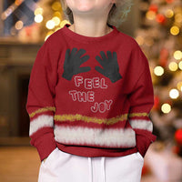 Feel The Joy Christmas Kid Ugly Christmas Sweater Xmas Holiday Patterns - Wonder Print Shop