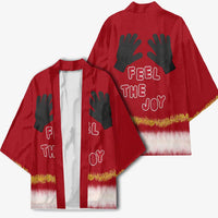Feel The Joy Christmas Kimono Xmas Holiday Patterns - Wonder Print Shop