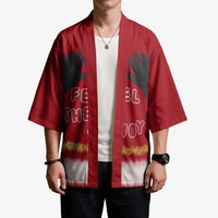 Feel The Joy Christmas Kimono Xmas Holiday Patterns - Wonder Print Shop