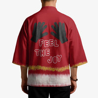 Feel The Joy Christmas Kimono Xmas Holiday Patterns - Wonder Print Shop