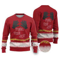 Feel The Joy Christmas Ugly Christmas Sweater Xmas Holiday Patterns - Wonder Print Shop