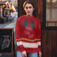 Feel The Joy Christmas Ugly Christmas Sweater Xmas Holiday Patterns - Wonder Print Shop