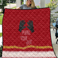 Feel The Joy Christmas Quilt Xmas Holiday Patterns - Wonder Print Shop