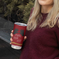 Feel The Joy Christmas Tumbler Cup Xmas Holiday Patterns - Wonder Print Shop