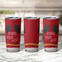 Feel The Joy Christmas Tumbler Cup Xmas Holiday Patterns - Wonder Print Shop