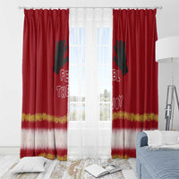 Feel The Joy Christmas Window Curtain Xmas Holiday Patterns - Wonder Print Shop