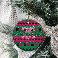 Firefighter Presents Christmas Ceramic Ornament Xmas Holiday Patterns - Wonder Print Shop