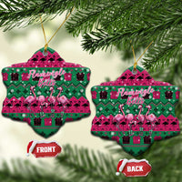 Firefighter Presents Christmas Ceramic Ornament Xmas Holiday Patterns - Wonder Print Shop