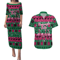 Firefighter Presents Christmas Couples Matching Puletasi and Hawaiian Shirt Xmas Holiday Patterns - Wonder Print Shop