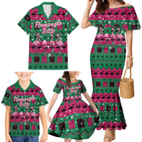 Firefighter Presents Christmas Family Matching Mermaid Dress and Hawaiian Shirt Xmas Holiday Patterns - Wonder Print Shop