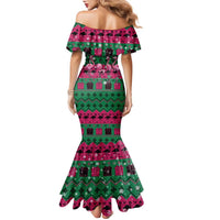 Firefighter Presents Christmas Family Matching Mermaid Dress and Hawaiian Shirt Xmas Holiday Patterns - Wonder Print Shop
