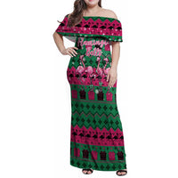 Firefighter Presents Christmas Family Matching Off Shoulder Maxi Dress and Hawaiian Shirt Xmas Holiday Patterns - Wonder Print Shop