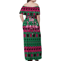 Firefighter Presents Christmas Family Matching Off Shoulder Maxi Dress and Hawaiian Shirt Xmas Holiday Patterns - Wonder Print Shop