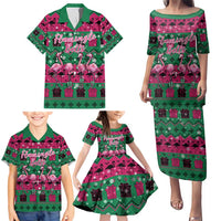 Firefighter Presents Christmas Family Matching Puletasi and Hawaiian Shirt Xmas Holiday Patterns - Wonder Print Shop