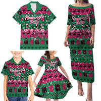 Firefighter Presents Christmas Family Matching Puletasi and Hawaiian Shirt Xmas Holiday Patterns - Wonder Print Shop