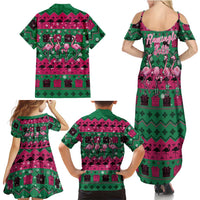 Firefighter Presents Christmas Family Matching Summer Maxi Dress and Hawaiian Shirt Xmas Holiday Patterns - Wonder Print Shop