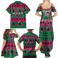 Firefighter Presents Christmas Family Matching Summer Maxi Dress and Hawaiian Shirt Xmas Holiday Patterns - Wonder Print Shop
