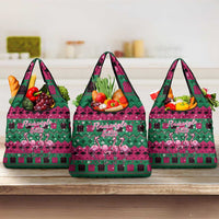 Firefighter Presents Christmas Grocery Bag Xmas Holiday Patterns - Wonder Print Shop