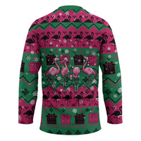 Firefighter Presents Christmas Hockey Jersey Xmas Holiday Patterns - Wonder Print Shop