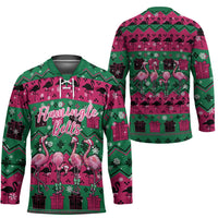 Firefighter Presents Christmas Hockey Jersey Xmas Holiday Patterns - Wonder Print Shop