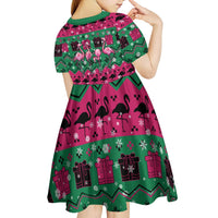 Firefighter Presents Christmas Kid Short Sleeve Dress Xmas Holiday Patterns - Wonder Print Shop