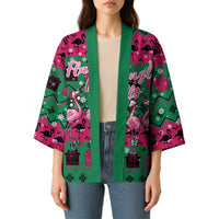 Firefighter Presents Christmas Kimono Xmas Holiday Patterns - Wonder Print Shop