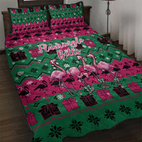 Firefighter Presents Christmas Quilt Bed Set Xmas Holiday Patterns - Wonder Print Shop