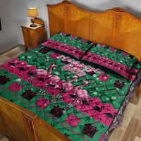 Firefighter Presents Christmas Quilt Bed Set Xmas Holiday Patterns - Wonder Print Shop