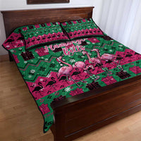 Firefighter Presents Christmas Quilt Bed Set Xmas Holiday Patterns - Wonder Print Shop